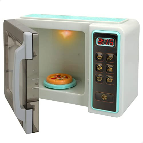 COLORBABY 46898, Micro-Ondes Jouet avec lumières et Sons, Jouer, Accessoires de Cuisine Jouets pour garçons et Filles, Piles incluses, Appareils de Jeu, Cadeaux pour Enfants