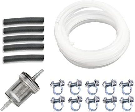 Aim Tools Auto Diesel Standheizung Schlauch Ersatz Kraftstoffrohr Kraftstoffleitung Leitungsfilter Schlauchschellen Kit 3,5 Meter für Webasto Eberspacher Air Diesel-Heizung