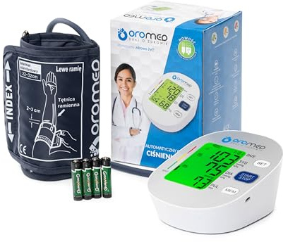 Oromed ORO-BP2 Elektronisches Oberarm-Blutdruckmessgerät mit LED-Display, Arrhythmie-Erkennung, 2×99 Speicherplätzen, USB-Anschluss, automatische Abschaltung