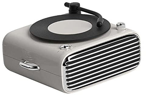Radio retrò, Giradischi Bluetooth retrò, Mini Giradischi in Vinile Vintage Radio FM, Suono Stereo 6D/qualità Audio Senza Perdita HiFi, Supporto Bluetooth/Jack per Cuffie/