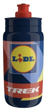 Santini Lidl Trek Fahrrad Trinkflasche 550ml blau/gelb