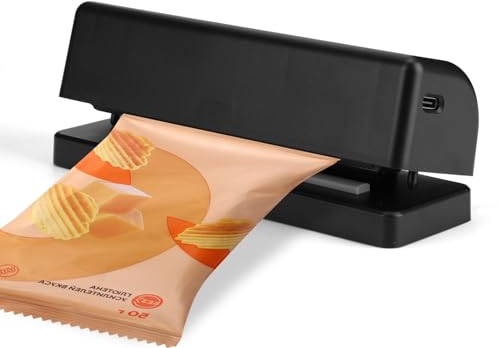 Palmcee Vacuum Sealers, Snack Food Vacuum Sealer Machine with 3 Mode Temperature, Rechargeable Lightweight Bag Sealer for Small Plastic Snack Chips Bags, PA-CA-00110311