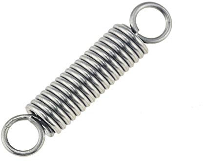 WUPNGS Doppelhakenfeder 10 Stück Doppelhaken, kleine Zugfeder, Drahtdurchmesser 0,5 mm, Dehnungsfedern 0,5 x 5 x 50 mm (Farbe: 0,5 x 6 x 45 mm)(0.5 * 4 * 35mm)