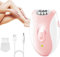 aichilra Epilator Damen, Epilierer Damen Gesicht mit LED-Licht, 2 Geschwindigkeitsstufen, Glattes Gleiten, Elektrischer Haarentferner für Frauen, Gesicht, Beine, Bikinizone, Arme, Beine