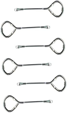 Housoutil 6stücke Teiliges Metall Paint Can Opener Rostfreies Stahlöffner-werkzeug Für Farbdosen Langlebig Kompakt Manuell Bedienbar Für Heimwerker Lackierende Profis Praktische Anwendung