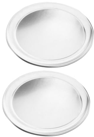 Hemobllo Extra Large Baking Sheet 2pcs Nonstick Round Pizza Pan Wide Rim Pizza Tray for Easy Baking