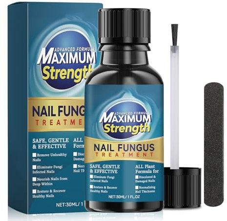 Nail Fungus Treatment for Toenail, Extra Strong Fungal Nail Treatment for Toenail and Fingernail, Anti Fungal Nail Repair Serum, Fix and Renew Damaged, Broken Nails, Restoring Healthy Nails