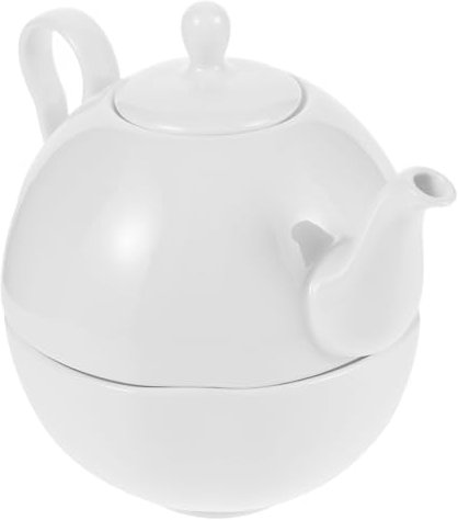 UKCOCO Tetera y Taza De Porcelana Fina Diseño Inglés Clásico para Té Adecuado para Té Floral y