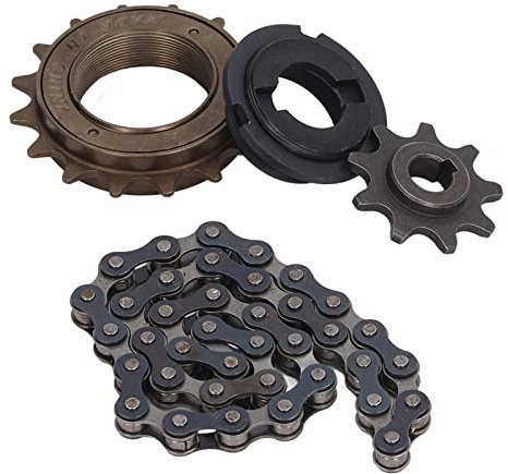 410 16 denti a ruota libera 38 catena di collegamento 9 pignone dente set kit per biciclette per biciclette in acciaio durevole per 1025 1016 1018 Z2 Z3 Motore di riduzione