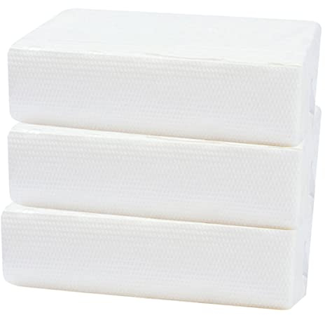 TOPPERFUN 3 Stück-pack Weiße Küchenpapierrollen aus Zellstoff Saugfähige und Hautfreundliche Küchentücher für Küche und Restaurant mit 3 Rollen für Vielseitigen Gebrauch