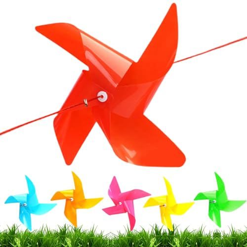 Moulin à vent de fête – Rotation à 360 degrés pour extérieur – Moulin à vent coloré pour jardin, patio, chemin, porche, pelouse, balcon, fête