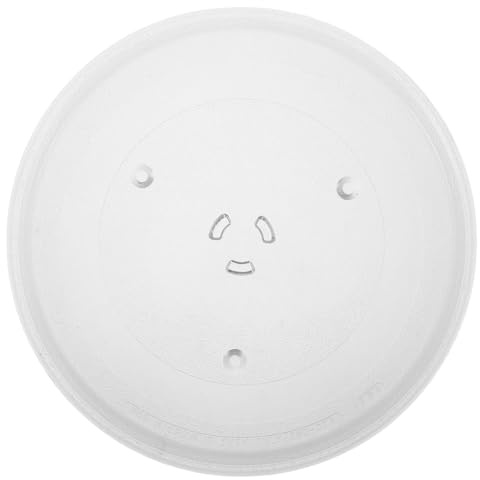 Amosfun Mikrowellen-drehteller aus Hitzebeständigem Glas Kompatibel mit Samsung Mikrowelle Transparent Verschleißfest Robust Einfacher Austausch für Gleichmäßiges