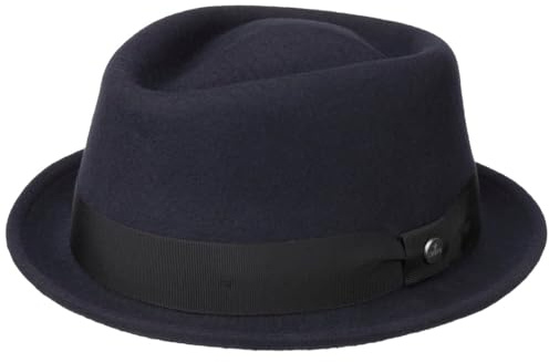 LIERYS Classic Porkpie Wollfilzhut Damen Herren Made in Italy Wasserabweisend Packable Musikerhut Sommer Winter