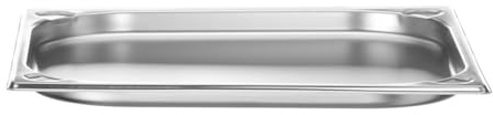 HENDI Contenitore Gastronorm GN 2/3, Kitchen Line, resistenza termica -40 °C a 250 °C, adatto a forno e bagnomaria, 1,5L, 354x325x(H) 20mm, acciaio inox