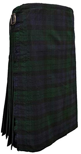 UT Kilts Casual 16oz Wool Traditional Tartan Kilt Black Watch 34