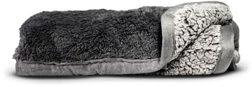Pet Parents PAWTECT Blanket Waterproof Premium Dog, CAT, and Puppy Blanket, Slate, Large