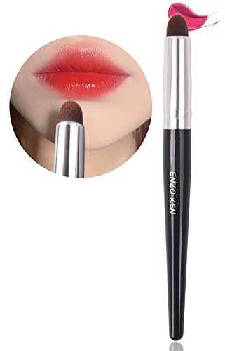 ENZO KEN Lip Brush, Lipstick Brush, Lip Blending Brushes, Small Makeup Brush, Small Concealer Brush Under Eye, Concealer Brushes - Black, L9B