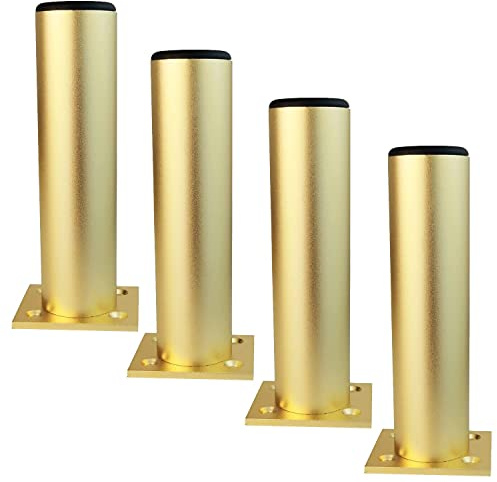 Qrity 250mm Höhe Möbel Beine Schrankfüße Aluminiumlegierung Küchenfüße Sofa Füße Metall Tischbeine Gold