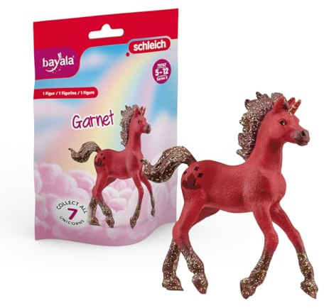 SCHLEICH 70767 Sammeleinhorn Granat, für Kinder ab 5-12 Jahren, BAYALA - Sammelfigur