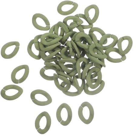 Abaodam 50stücke Plastikkette Kunststoffkettenglieder Diy Armband Zubehör Ornamente Zum Selbermachen Bastelzubehör Für Schmuckherstellung