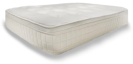 Naturepedic Pillow Top Organic Mattress - Queen Hybrid Mattress with Encased Coils for Comfort and Pressure Relieving Natural Latex - Naturally Cooling & Breathable