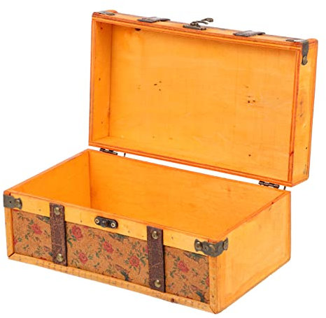 PACKOVE Retro Schmuck Aufbewahrungsbox Aus Holz Vintage Schmuckkästchen Für Ohrringe Und Halsketten Handgefertigte Kompakte Und Leichte Organizer-box Für Reisen Und Alltag Für