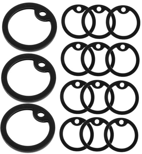 BESPORTBLE 30stücke Silikon Hundemarken-schutzringe Geräuschreduzierende Silikon-circle Für Haustiere Passend Für Hunde Und Katzen Schwarz
