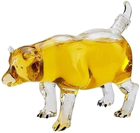 caraffa decanter per vino rosso Decanter Decanter Decanter for vino Bottiglia di vino in vetro borosilicato alto a forma di orso, Decanter da 500 ml