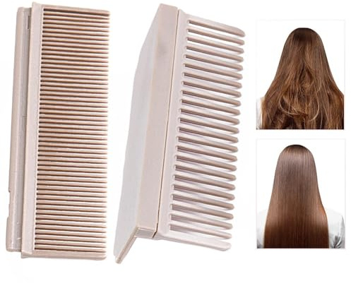 Pettine Di Ferro Piatto - Pettine Lisciante Per Parrucchiere | Pettine Da Parrucchiere Per Lisciare, Raddrizzatore Per Capelli Parrucchiere, Accessorio A Clip, Strumento Pigro Per Lisciare I Capelli