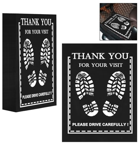 RUENXG Disposable Floor Mats for Car 30Pcs Disposable Car Floor Mat Black Car Floor Mat Protector Portable Vehicle Foot Pads Car Wash Automotive Floor Mat Protector for Car Vehicles Wash 19.6x15.7 | Portable Vehicle Foot Pads, Car Wash Protector, For Car Vehicles