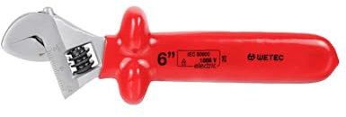 WETEC Rollgabelschlüssel, 1.000 V, 22 mm, 150 mm (Schraubenschlüssel Franzose Engländer Stelzenschlüssel Maulschlüssel Universalmaulschlüssel Justierschlüssel) Prüfzeichen: 1.000 V