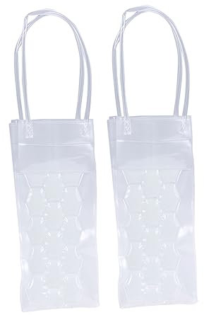 TOPPERFUN 2 Piezas Bolsa de enfriamiento de botella de vino transportista de vinos bolsa enfriadora de vino bolsa para congelar botellas de vino bolsa de gel enfriador de vino blanco