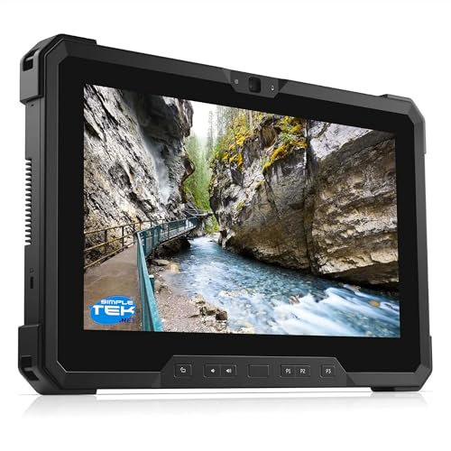 SIMPLETEK - Rugged Tablet de 11,6 pulgadas con pantalla táctil Core i5 8250U, 8 GB de RAM, SSD de 2 TB, LTE 4G, WiFi 5, Windows 11 Pro, cámara web dual (reacondicionado)