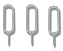 System-S Juego de 3 Agujas para Tarjeta SIM, Color Gris