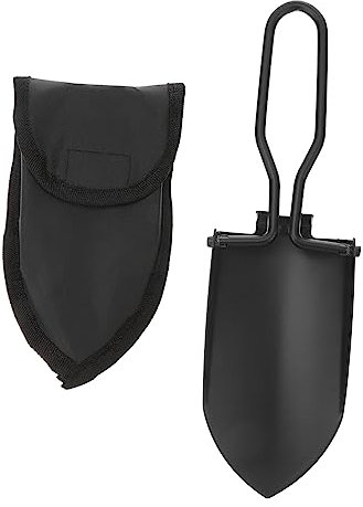 HOODANCOS Pala Plegable de Jardín Inoxidable Herramienta Multifuncional para Camping y Jardinería Incluye Bolsa de Almacenamiento Diseño Compacto y Portátil