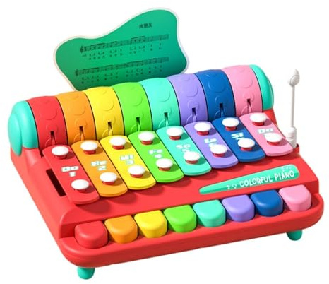 Pegciuho Pianoforte Xilofono Colorato Educativo Regali di Compleanno per Bambini