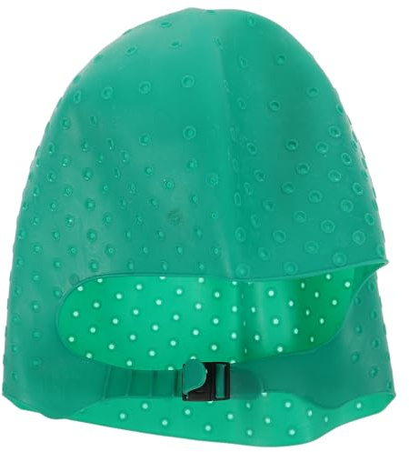 MAJORMENCH Bonnet à Mèches Professionnel Bonnet Illuminateur Réutilisable en Silicone Vert et Tie And Dye Cheveux pour Coloration Cheveux avec Crochet, Soin Capillaire