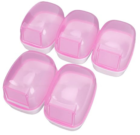Sxhlseller Rodent Bathhouse 5-Pack | Small Animal Sand Bath Dust Toilet for Hamster Chinchilla Plastic Container