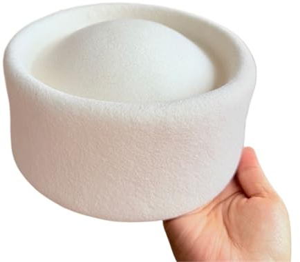 Melonhatt klassisk designer-basker av svart ull för kvinnor | Filtvärmare vintermössa dam Fedora Fascinator formell