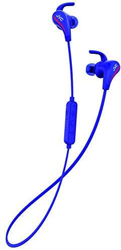 JVC AE Wireless Bluetooth Sports In Ear Headphones Earphones with Magnetic Earbuds and Built-In Mic and Remote, Blue