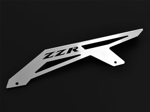 ZIEGER Motorrad Kettenschutz kompatibel mit: Kawaaki ZZR600 Logo silber