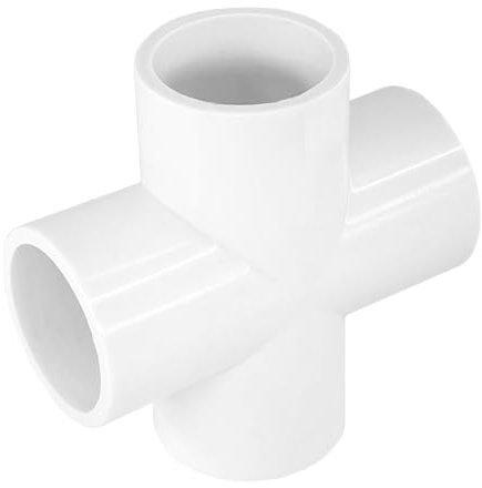 Conectores de 4 vías de 25mm PVC Resistentes para Invierno, 10 Unidades