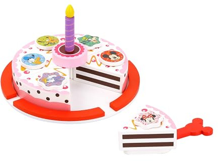 Be_Imex Mickey und Seine Freunde Kuchen und Zubehör Disney Minnie Maus aus Holz, TY412, Mehrfarbig