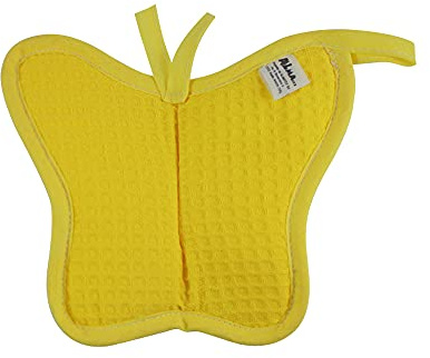 Presina in nido d'ape ZANZIBAR Made in Italy a forma di Farfalla (nella foto vedi tutti i colori prodotti) prezzo riferito alla presina singola (Giallo)