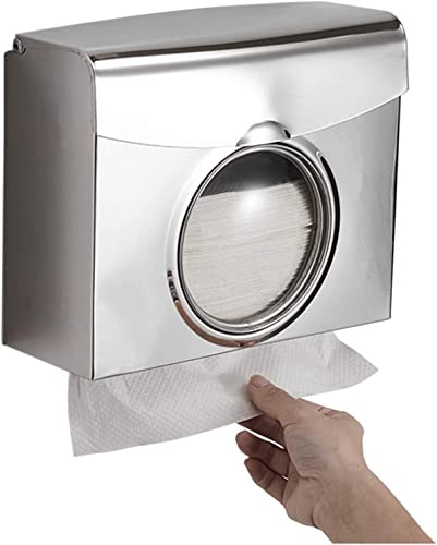 EdirFtra Papierhandtuchspender Spender Edelstahl Dual Dispensing Papiertuchhalter Wandmontage Badezimmer Küchengewebespender handtuchspender