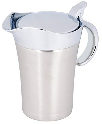 Creamer Pot de service en acier inoxydable 304 à isolation thermique à double paroi pour saucière Taille L 750 ml