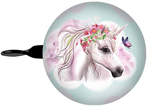 bb Klostermann Fahrradklingel blaues Einhorn 60 mm - bbeBells 52425 - Glocke Klingel Läute Schelle