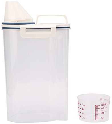 Dog Food Storage Container 15kg Food Storage for Dogs 26×19×10 Pet Food Container Bucket Moistureproof Storage Box with Measuring Cup for Dog Cat