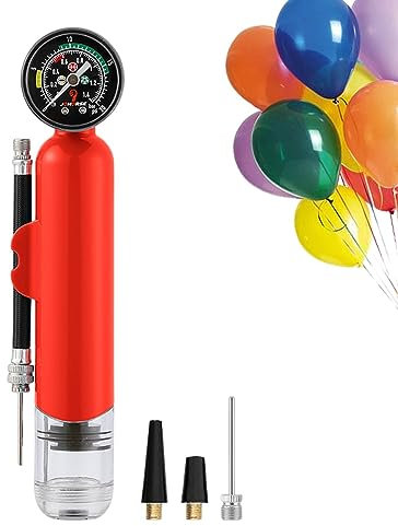 HAMIL Ballpumpen-Inflator | Inflatorpumpe mit -Druckanzeige,Outdoor-Freizeitzubehör zum Aufblasen von Fußball, Basketball, Fußball, Volleyball, Wasserball, Yoga-Ball