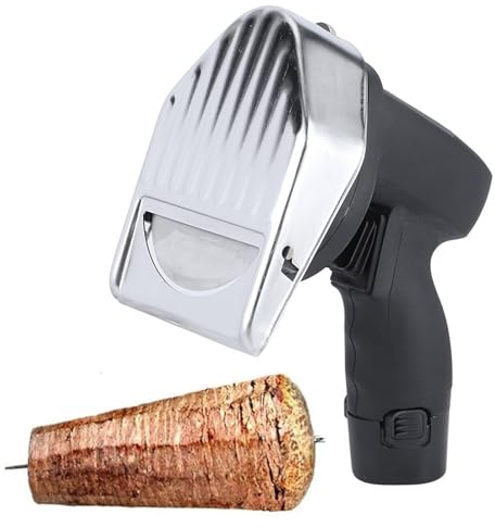 Weyot Cuchillo de Kebab eléctrico para máquina Kebab, rebanadora Kebab Profesional, cortadora de Cuchillo de Cocina eléctrica máquina de Kebab Redonda para el hogar